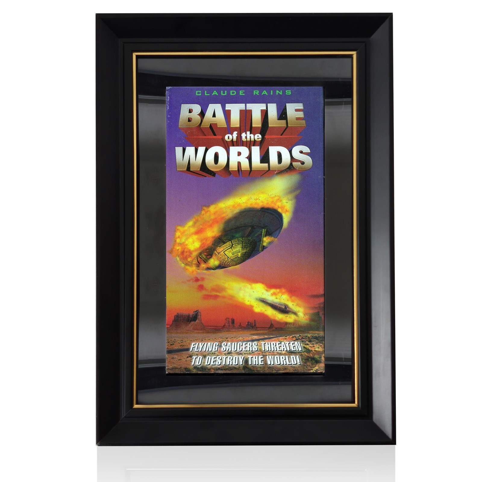 VHS Display Frame for Standard Slipcase Covers, Fits 7.4" x 4.1" x 1" VHS Tapes gallery