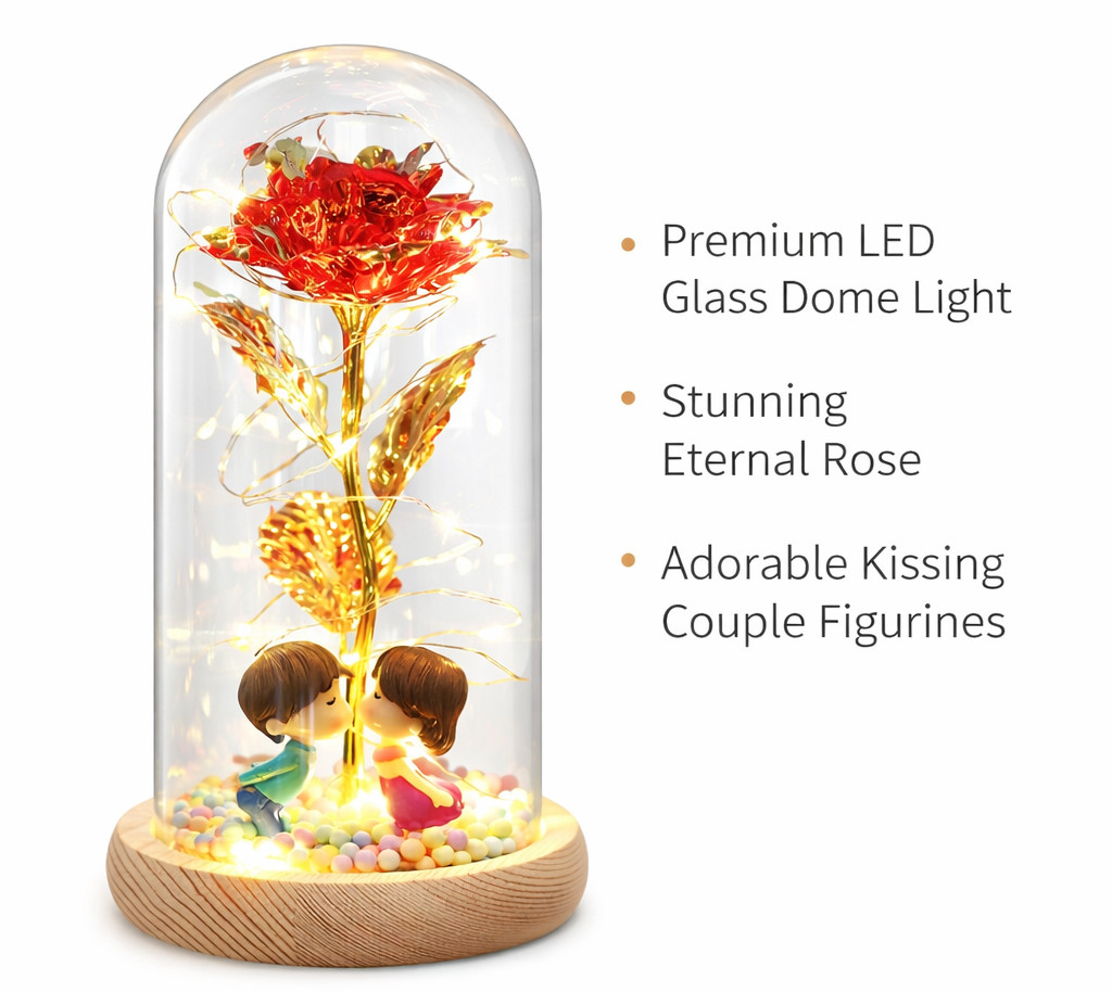 Valentines Day Rose Womens Gift Light Up for Birthday Women Mom Wife Girlfriend gallery