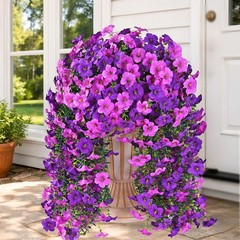 Realistic Artificial Flowers for Outdoors, 2 PCS Full UV Resistant Artificial…