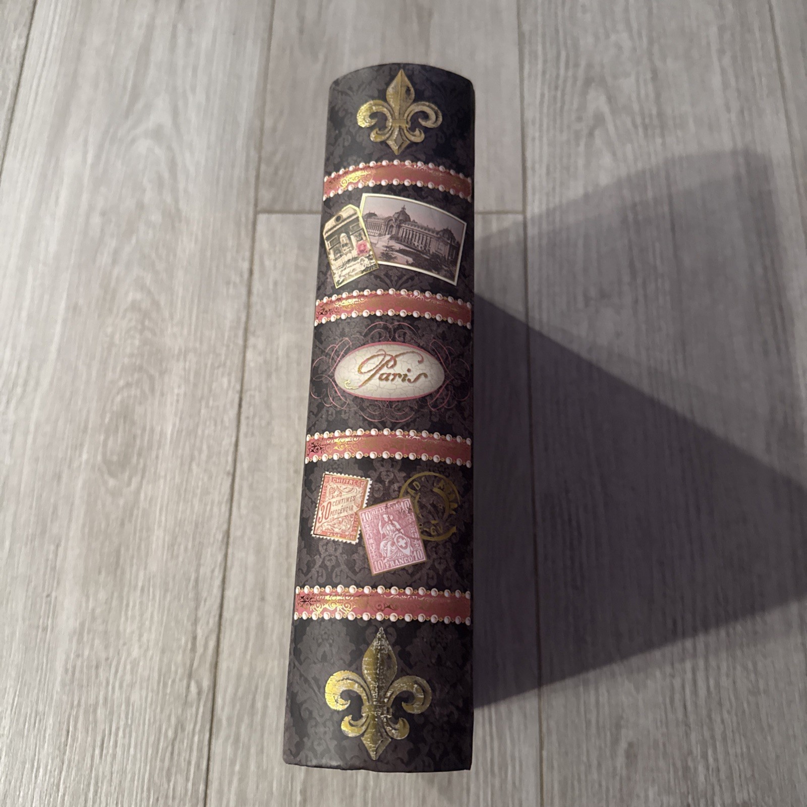 Paris Theme Book Style Storage Box With Magnetic Closure 11x9x2.75” gallery