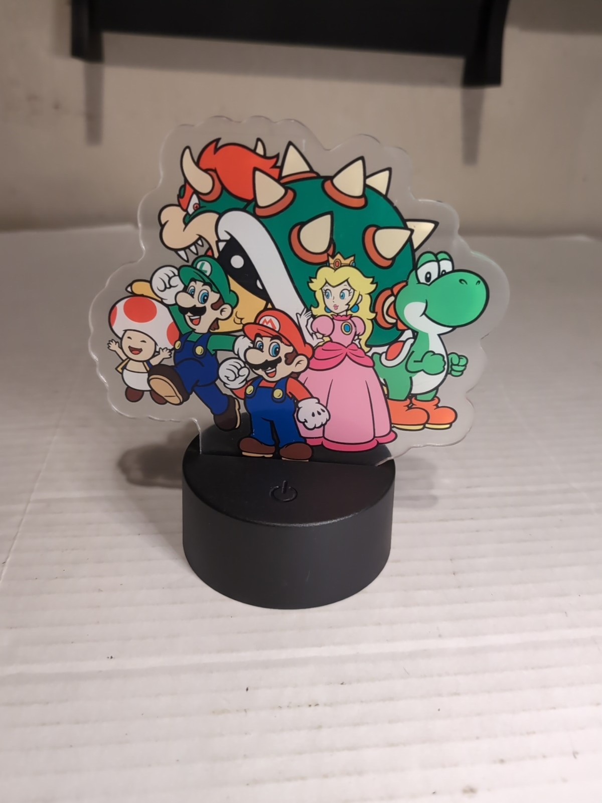 Edge Lit Light Multi-Colored Acrylic LED Mario Bros Art Night Light gallery