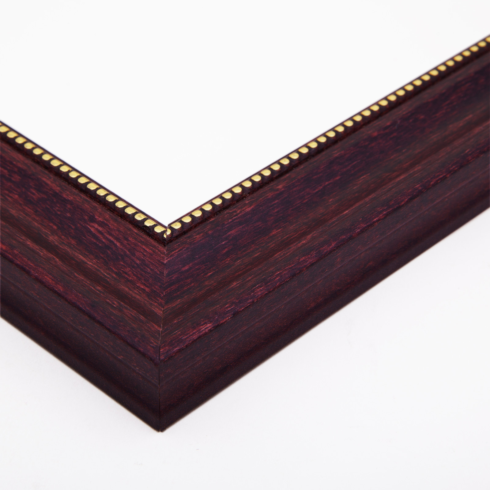 ArtToFrames Custom Picture Poster Frame Red Cherry with Beads 1.5" Wide Wood gallery