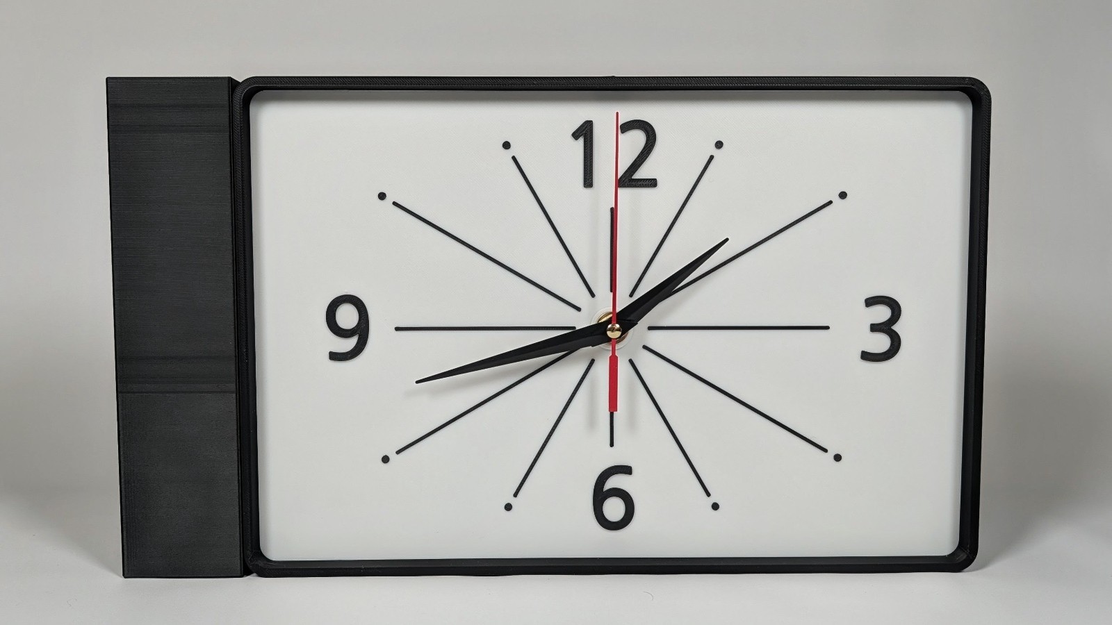 Extra Large Dulton Style Retro Double Faced Wall Clock (BLK) Mid-Century Modern gallery