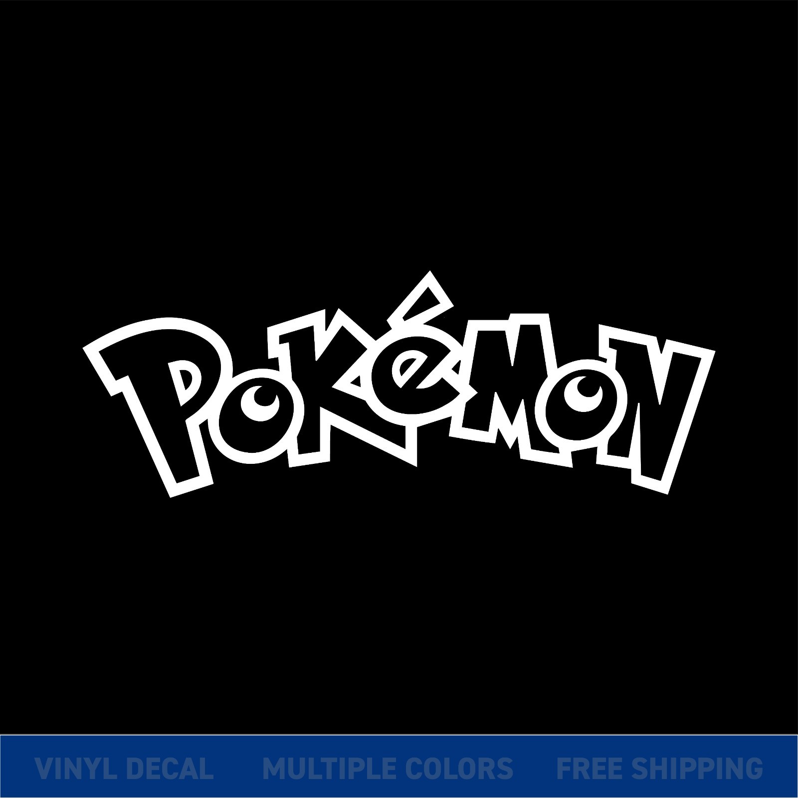 Pokemon Logo Vinyl Decal Waterproof Sticker Car Laptop Wall Multiple Sizes gallery