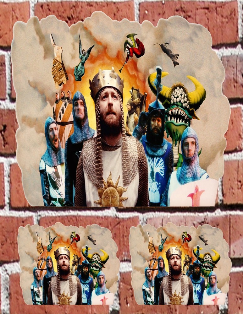 MONTY PYTHON - 7" and 3" DECAL STICKERS for HOME, SCHOOL, AUTO, LAPTOP, SKATE