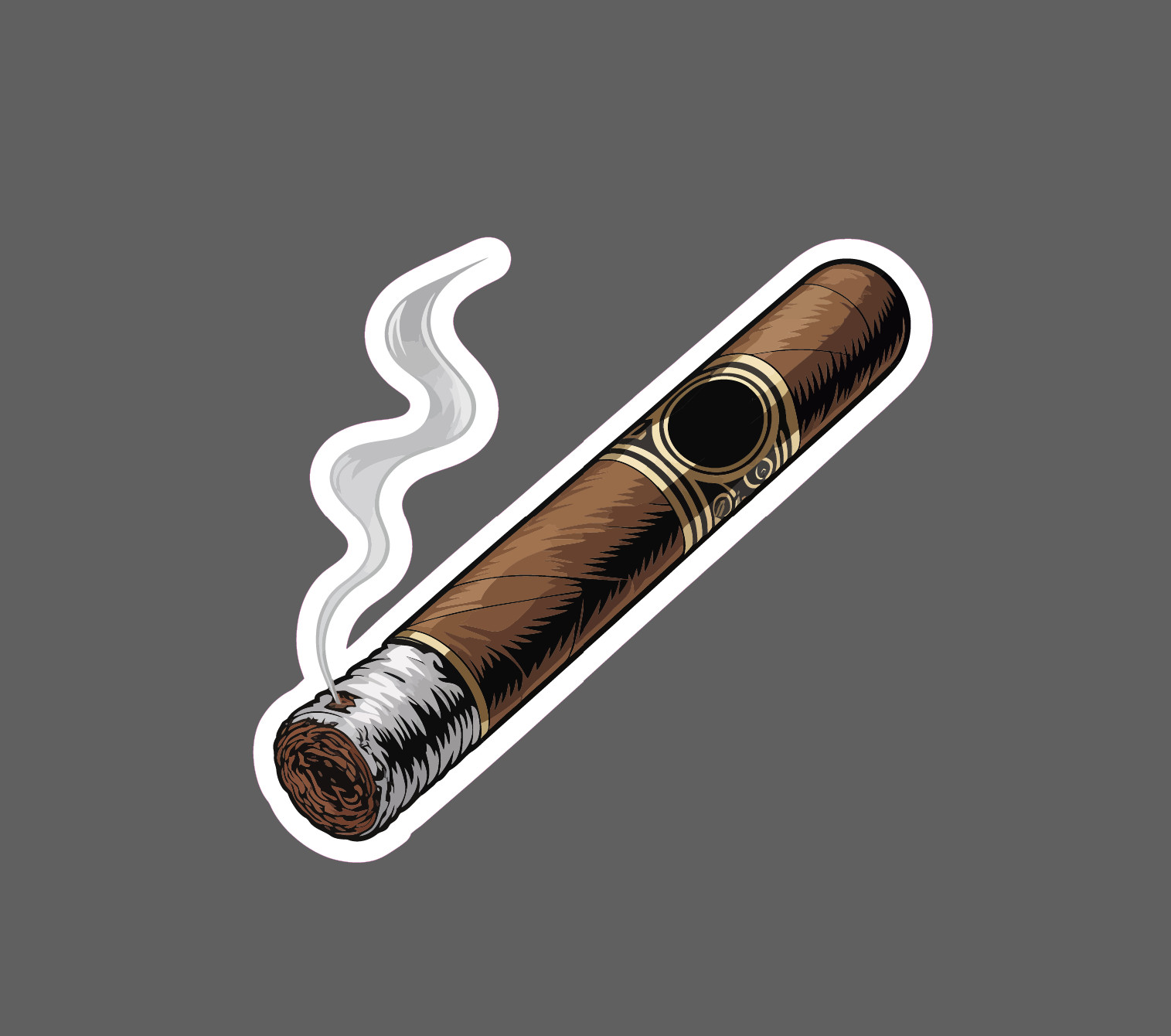 Cigar Sticker Waterproof Decal Smoke Tobacco Lounge Whiskey Bourbon Gift NEW gallery