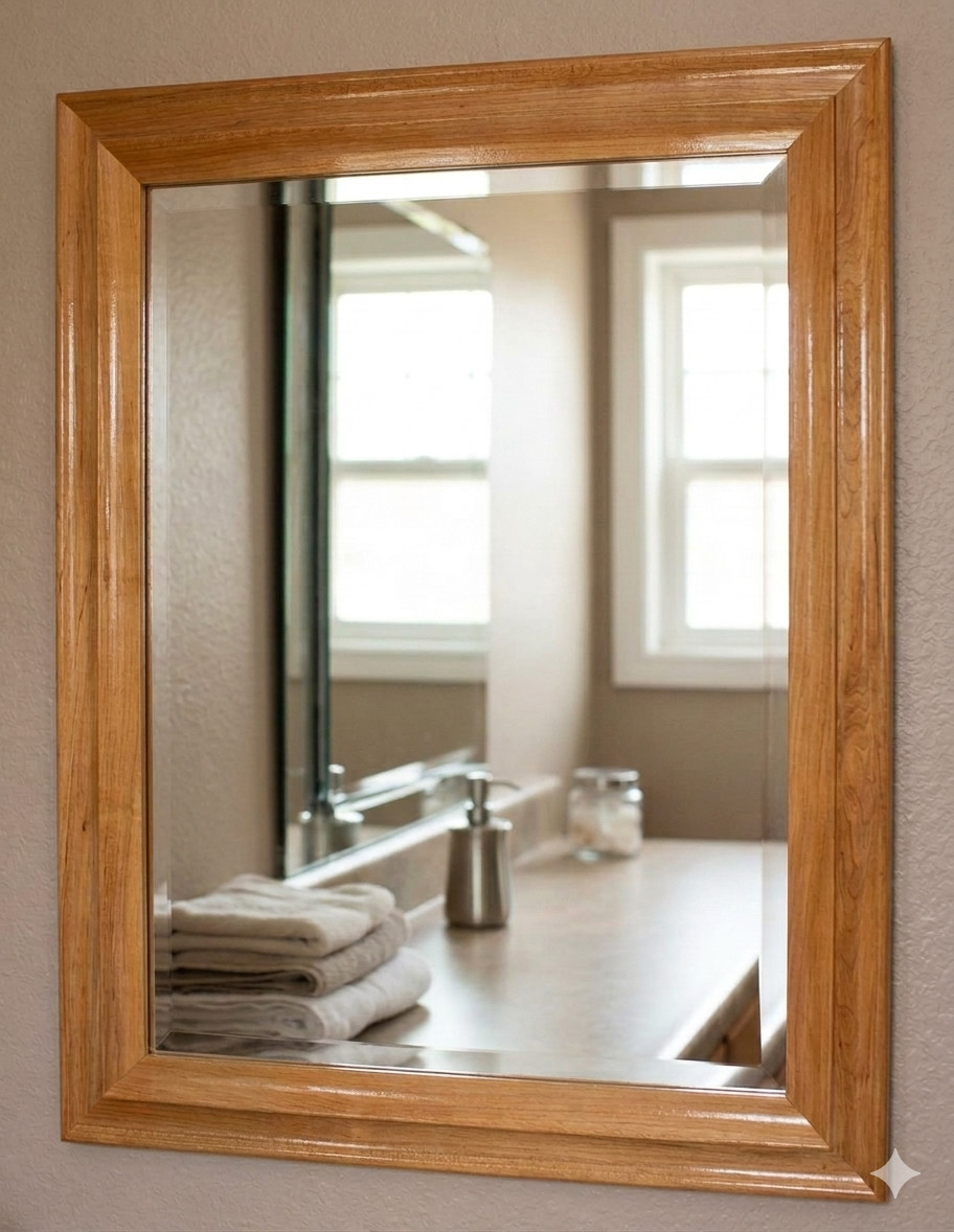 Timeless Timber Mirror 12x16 Studio 84 Reclaimed Old Growth Wood 500 Year COA gallery