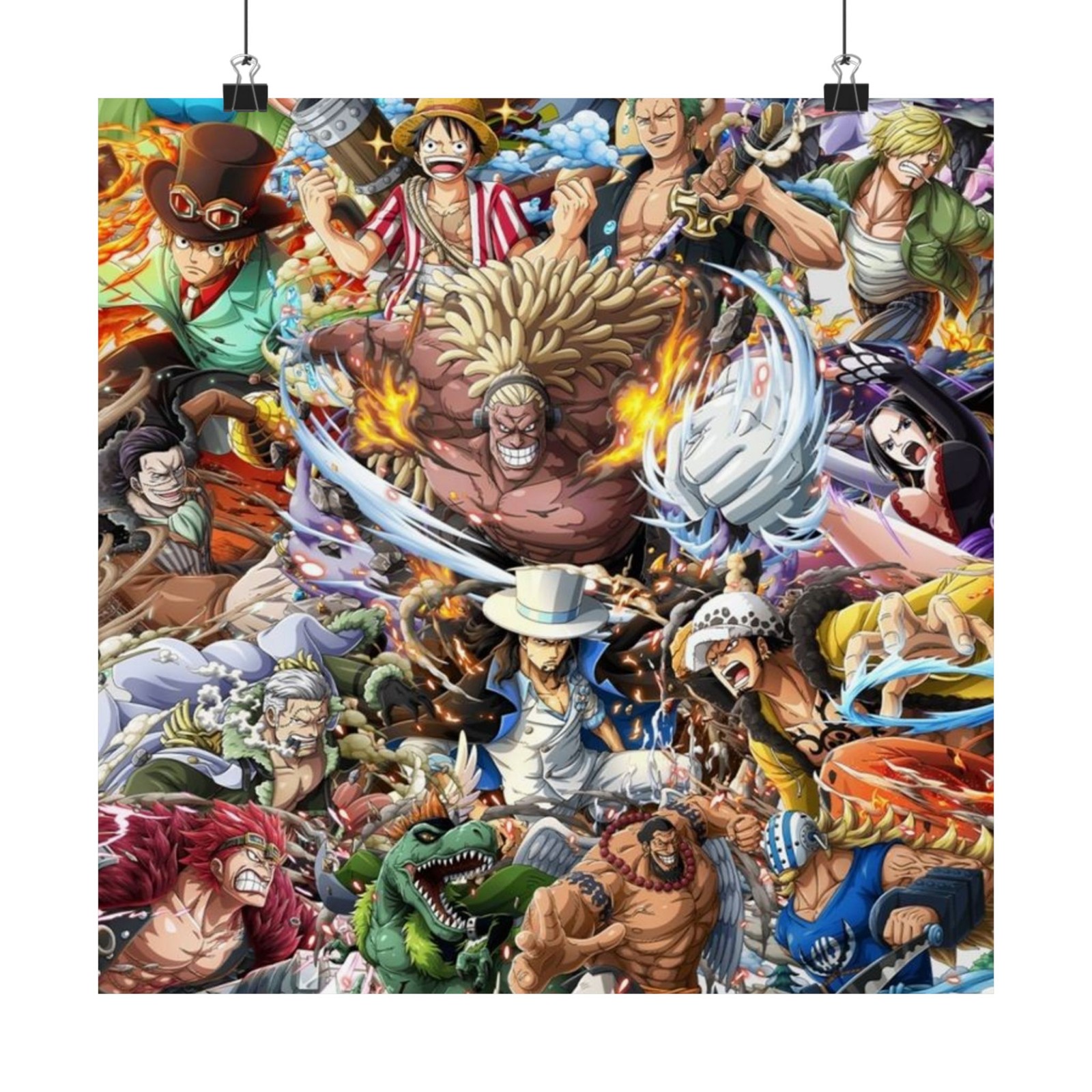 One Piece Characters Collage Matte Vertical Poster gallery