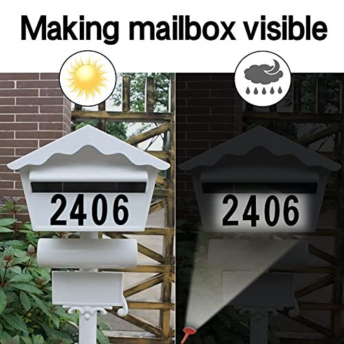 0-9 Reflective Vinyl Mailbox Numbers Stickers for Outside 8 Set 2 Inch gallery