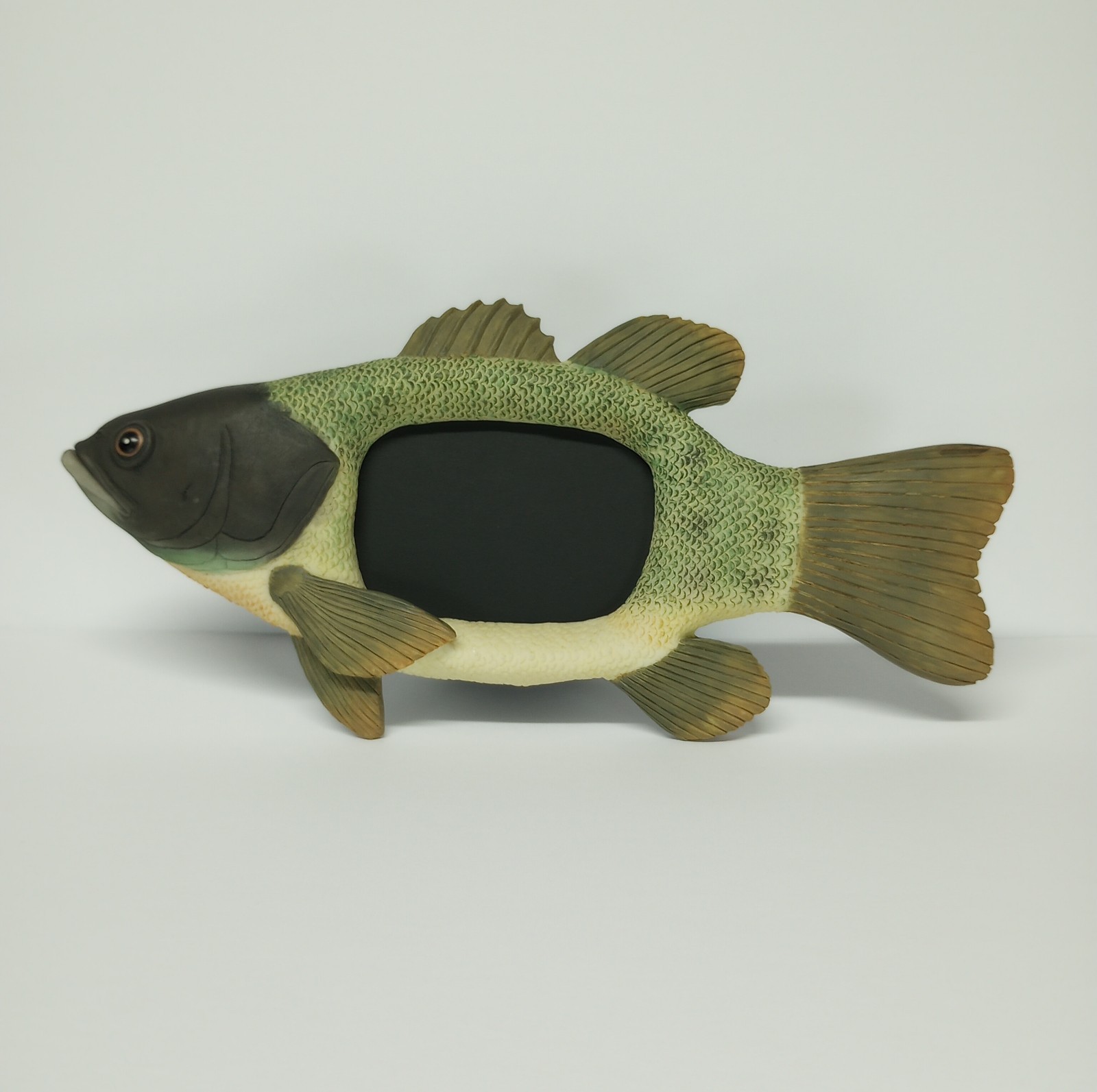 Fish Shaped Photo Frame Decorative Textured Resin Picture Frame 3.25x2.25" Photo gallery