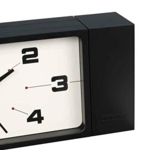 DULTON Double Face Wall Clock Rectangle Black Magnet Type H21-0362BK New gallery