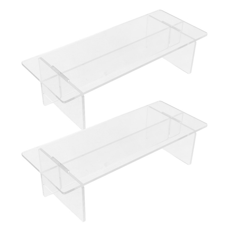 2PCS Acrylic Display Riser: Tabletop Display Stand Action Figures Collectibles gallery
