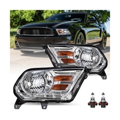 JSBOYAT Halogen Headlight Assembly with Bulbs Replacement Fit for 2010-2014 F…