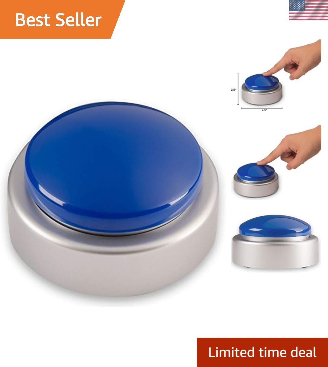 Extra Large Talking Button Clock - for The Blind, Elderly or Visually impaired gallery