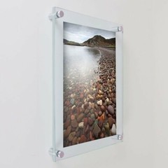 ANY SIZE Acrylic Frame – Modern Standoff Wall Frame – USA Made in Chicago, IL!