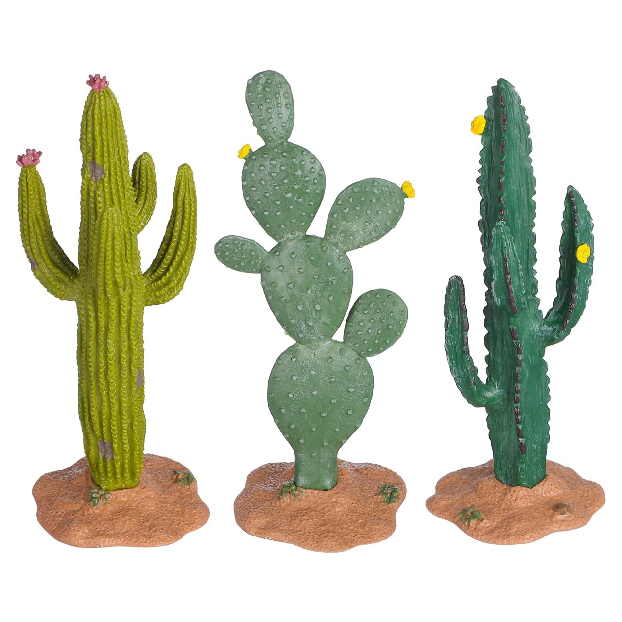 3pcs Artificial Cactus Decor, 5. 5 Inch Fake Succulent Plants Figurine, gallery