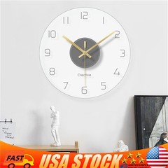 30cm Ultra Thin Design Wall Clock Large Modern Home Office Round Wall Clock
