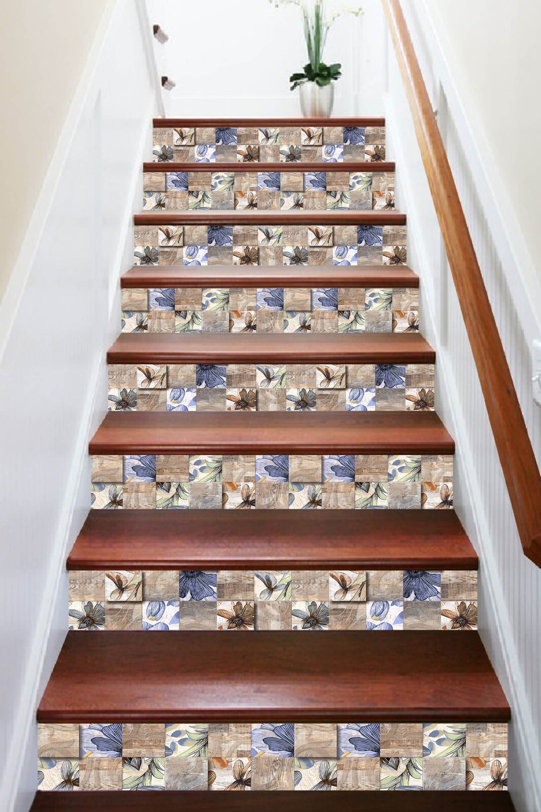 3D Pattern Petal AZ646 Stair Risers Decoration Mural Vinyl Wallpaper Kay gallery