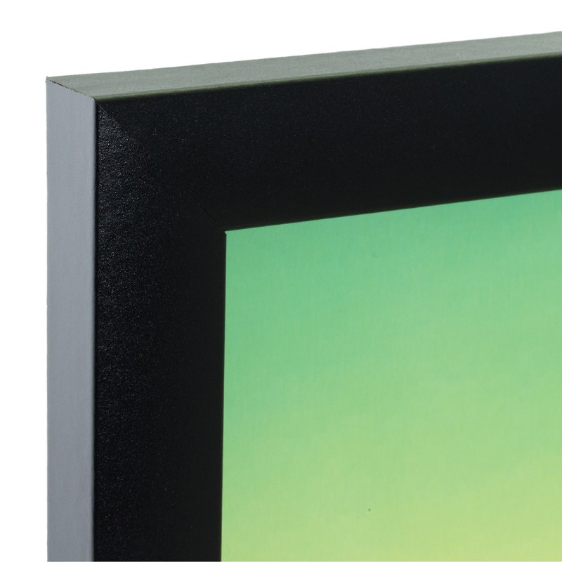 Craig Frames 1" Wide Modern Satin Black Picture Frames, Uncommon Sizes 4x9-17x33 gallery
