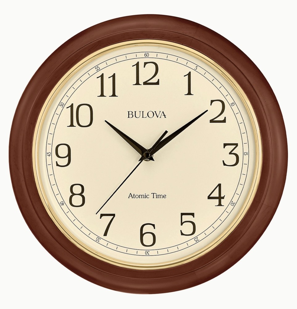 Bulova Atomic Time 2 Wall Clock
