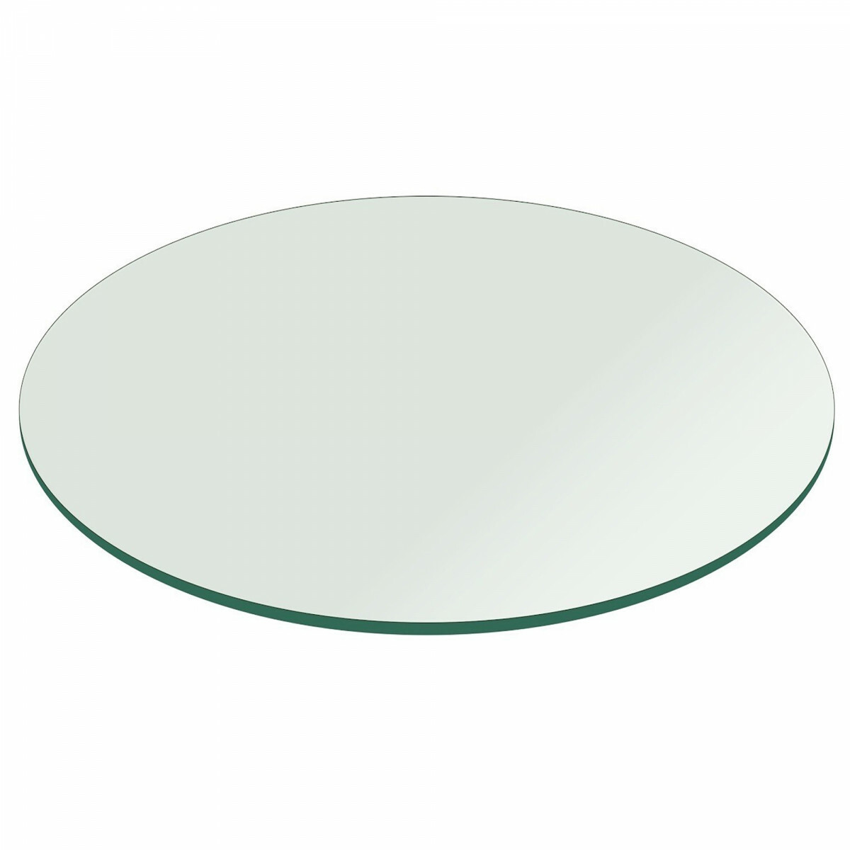 Glass Table Top Round Replacement Dining Table 18" 1/4 Thick Tempered Flat Edge gallery