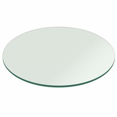 Glass Table Top Round Replacement Dining Table 18″ 1/4 Thick Tempered Flat Edge