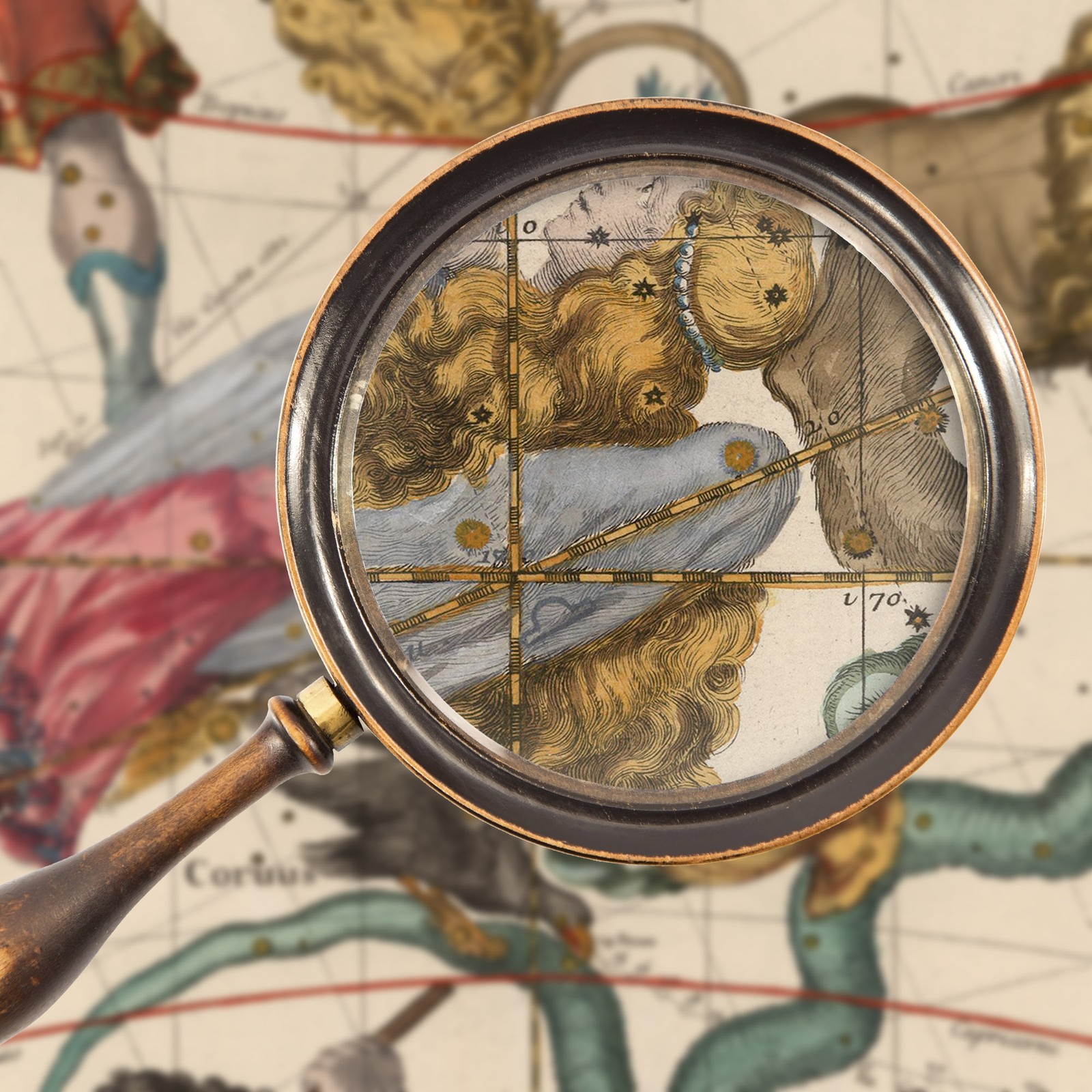 Winter Solstice Equatorial Star Chart - Ignace Pardies' 1674 Sky Atlas Plate 4 gallery