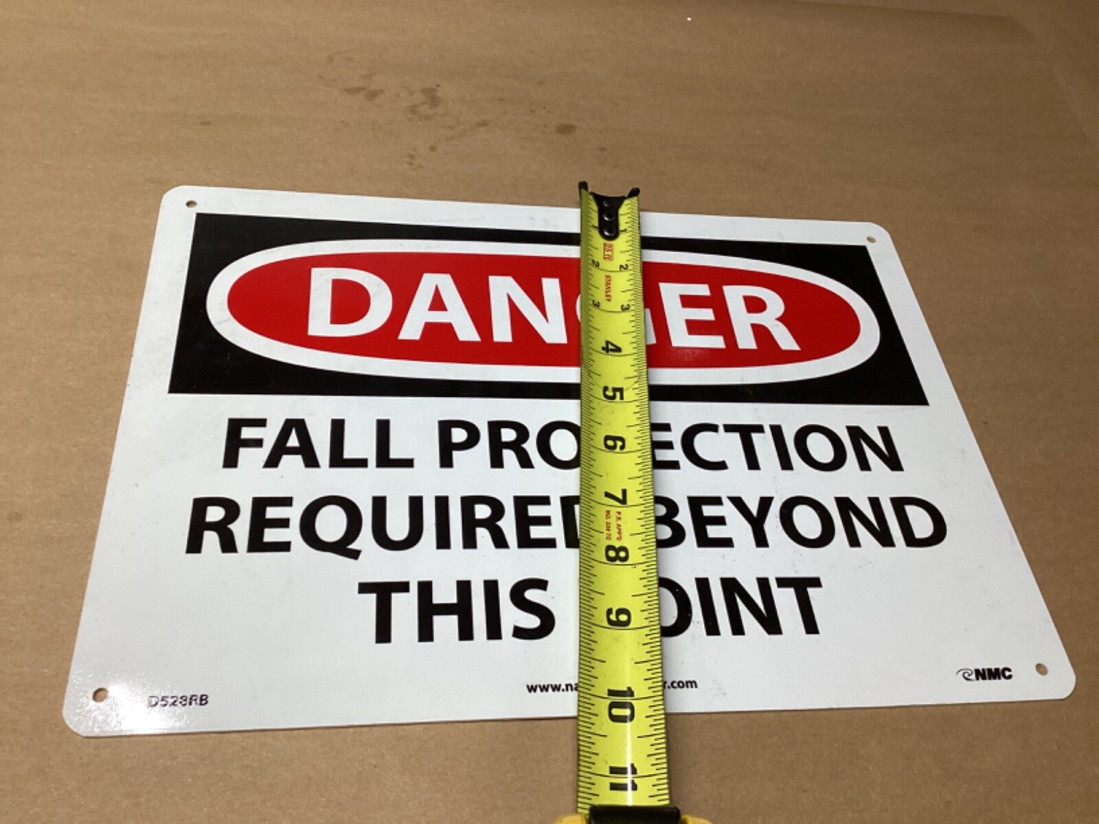 DANGER Fall Protection Required Beyond This Point Sign #141M49 gallery