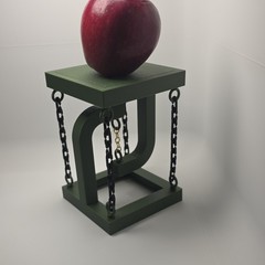 3D Printed Tensegrity Table – Floating Chain Table Sculpture Impossible Illusion