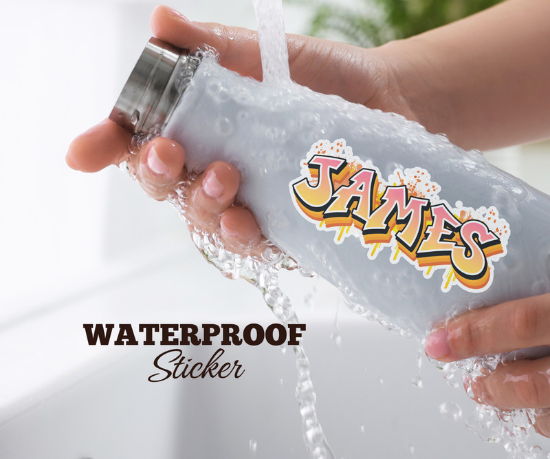 Graffiti Custom Name Decal Waterproof Vinyl Label Personalized Gift Sticker gallery