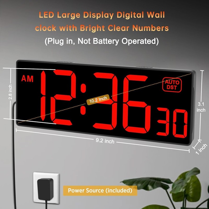 Gym Countdown Timer with Remote Control - Large Red Display gallery