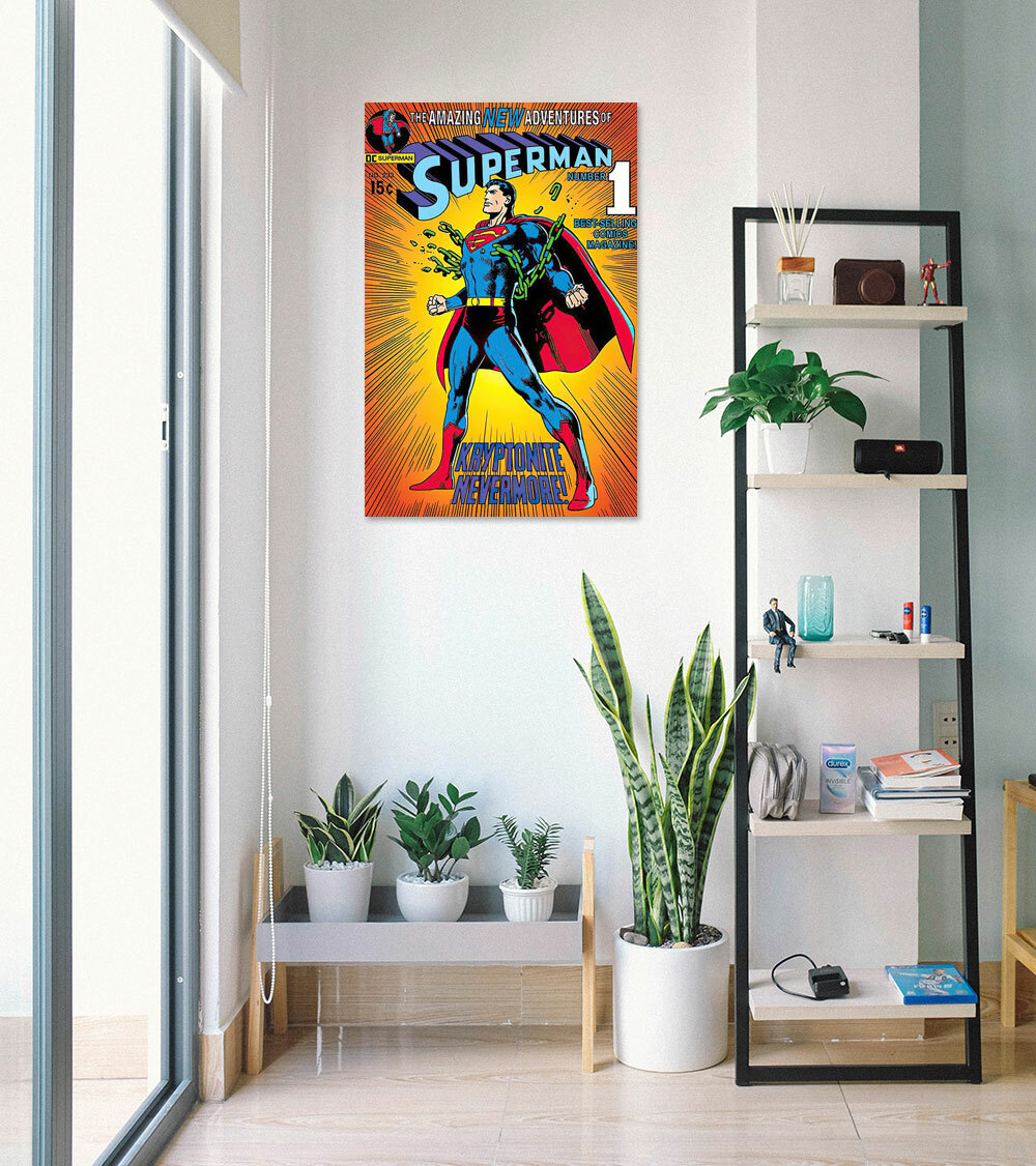 Superman - DC Comics Poster (Kryptonite Nevermore! Comic Cover) (Size 24" X 36") gallery