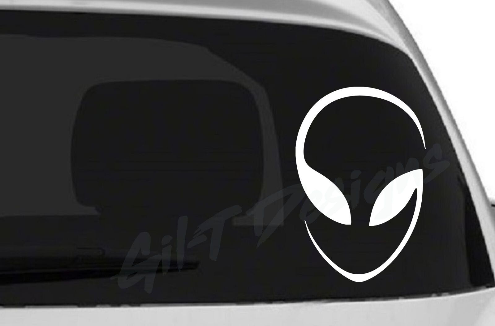 Alien Head Face #5 Vinyl Decal Sticker, Alienware, Area 51, Space, Martian, ET gallery