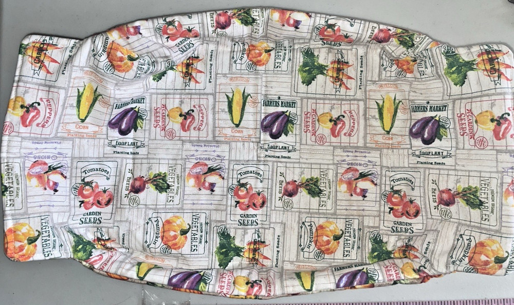 Large Thick Double Sided Deep Vegetable Basket Liner Fabric Garden 100% Cotton