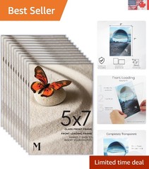 Modern 12 Pack of 5×7 Front Loading Frames – Perfect for Grandparents Day & More