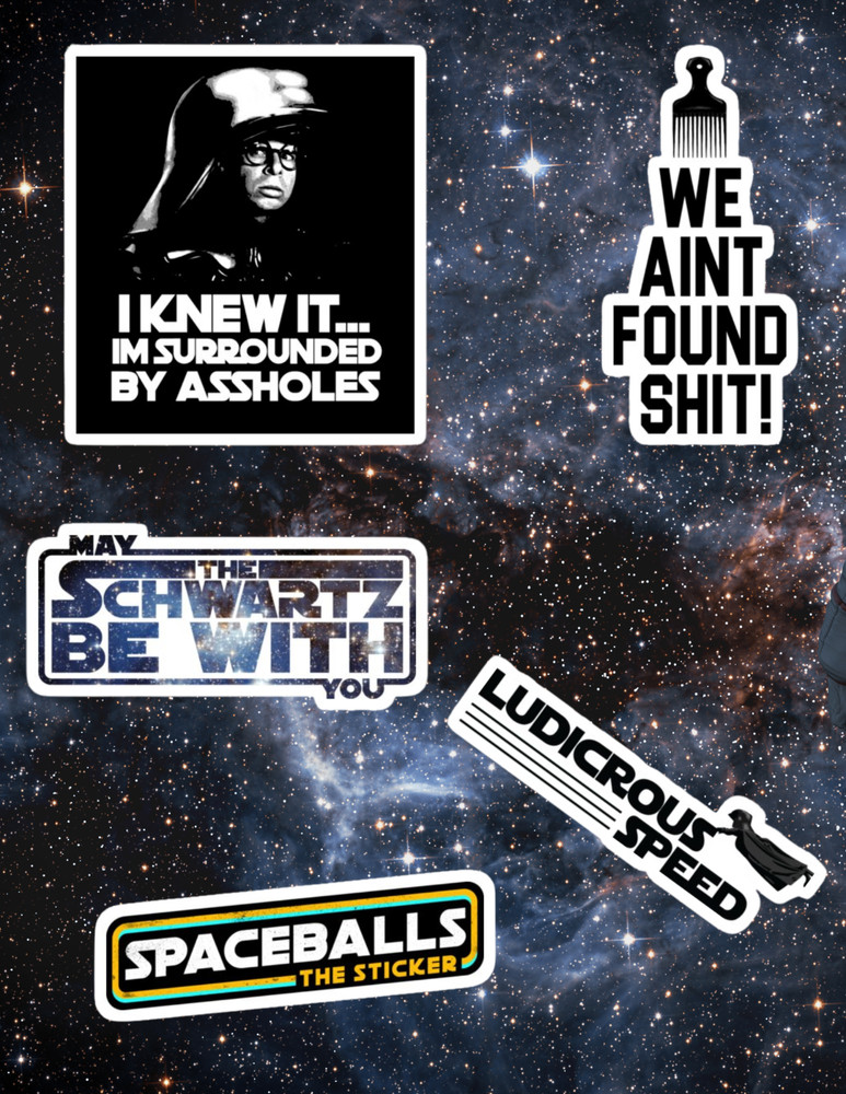 Spaceballs 80's 5pc Sticker Pack