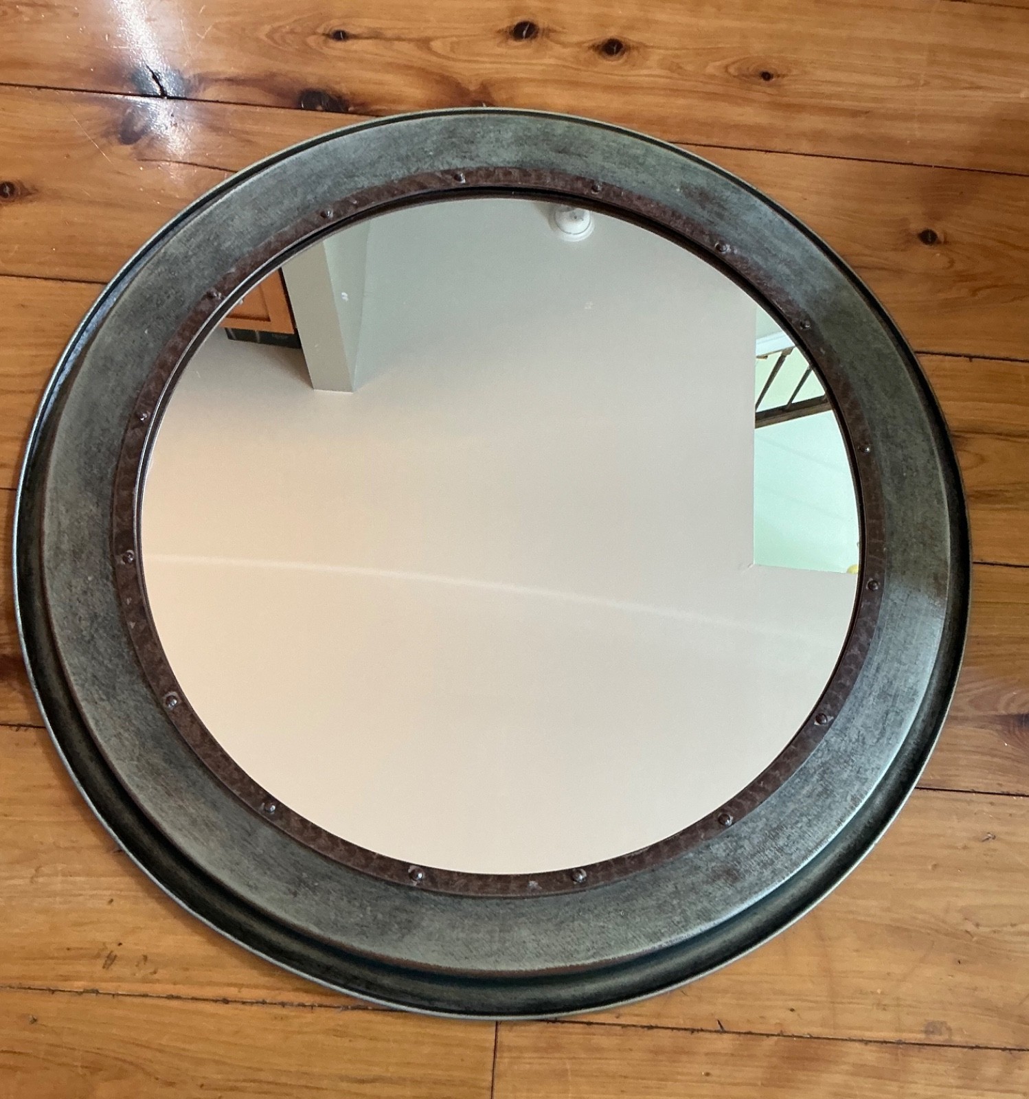 Round Mirror - Williams-Sonoma Riveted 21" Diameter (16" Mirror size) gallery