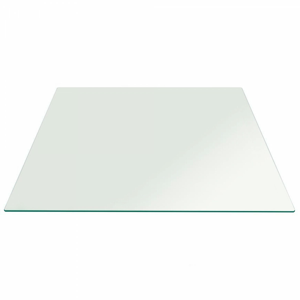 Square Table Top Replacement 36 Inch Flat Polish Edge 1/2" Clear Tempered Glass gallery