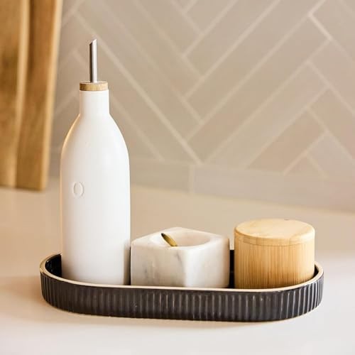 Signature Ceramic Tray – Handmade in Portugal with 12.3" x 6" x 1.3" Ink gallery