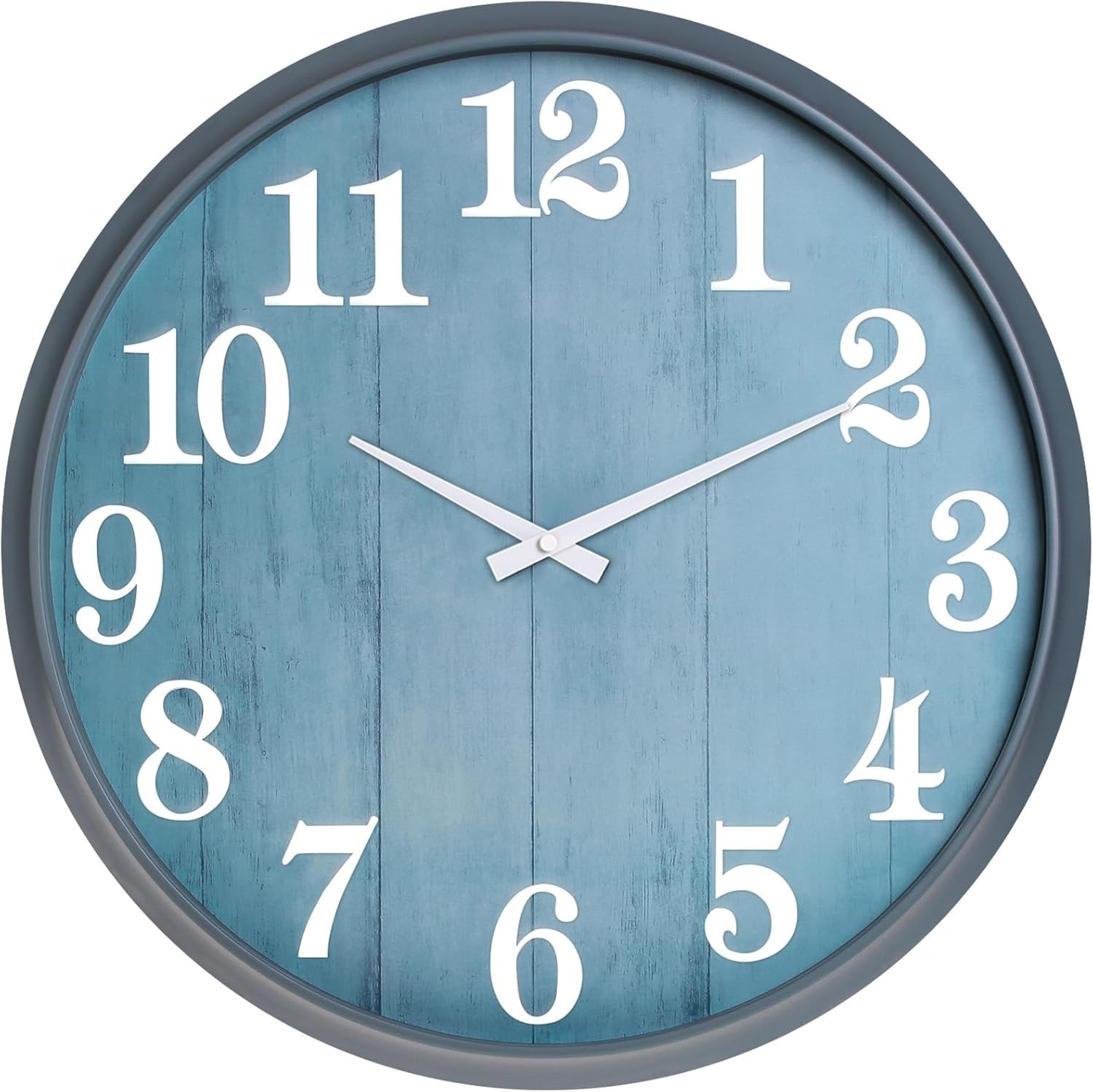 18 Inch Large Outdoor Wall Clock, Waterproof Indoor Outdoor Decorative Clock wit gallery