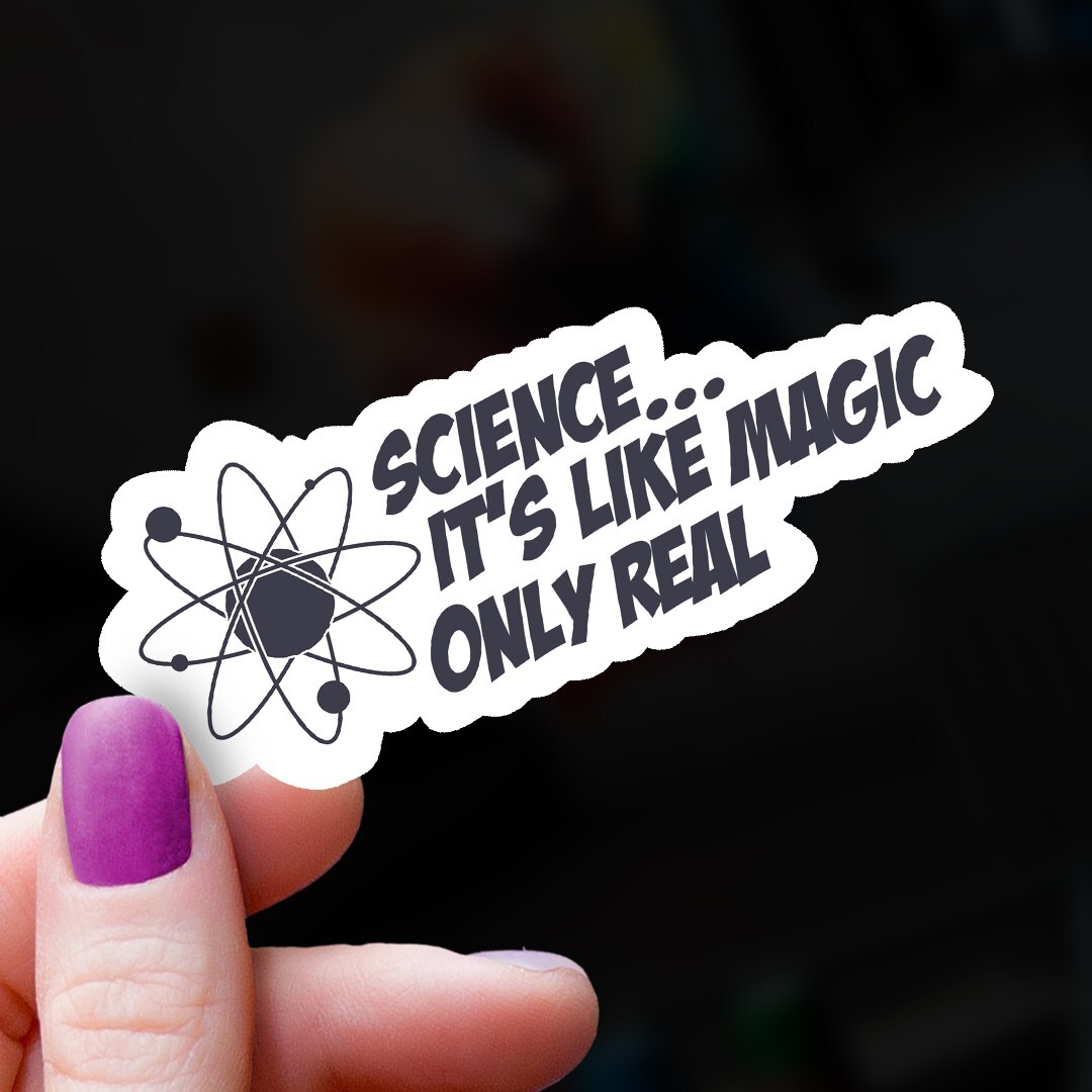 Funny Science Sticker. Laptop Decal. Dishwasher Safe Water Bottle Decor. gallery
