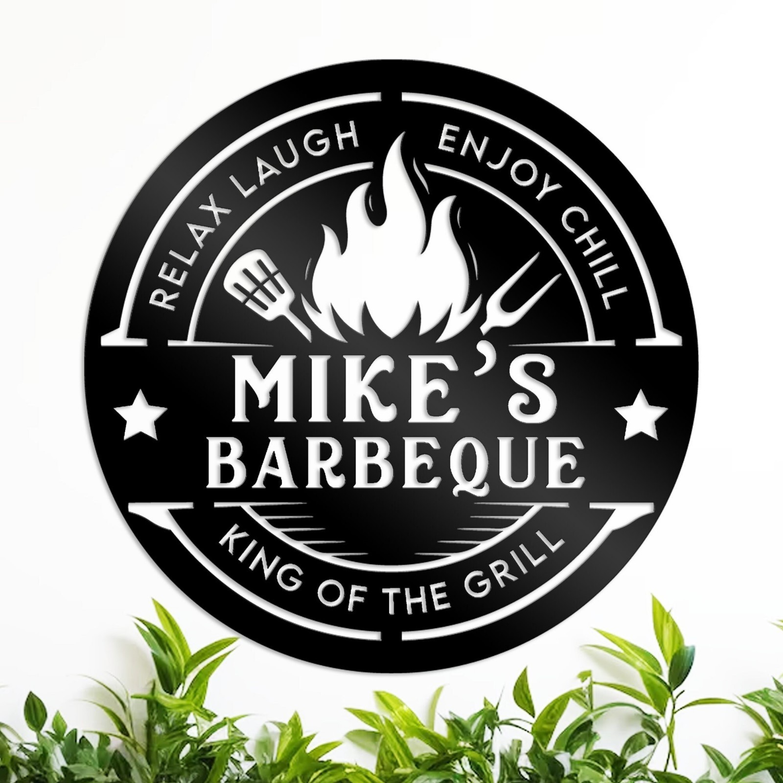 Custom BBQ Metal Sign, Personalized Grill Outdoor Decor gallery