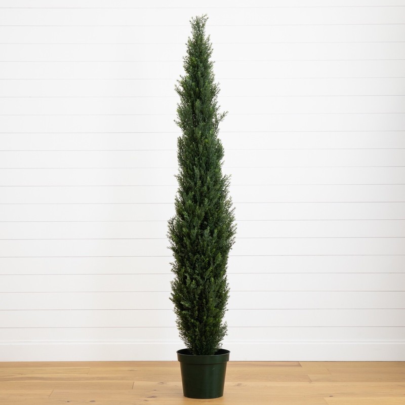 7’ Topiary Cedar Pine Artificial Tree Home Decor UV Indoor/Outdoor. Retail $380 gallery