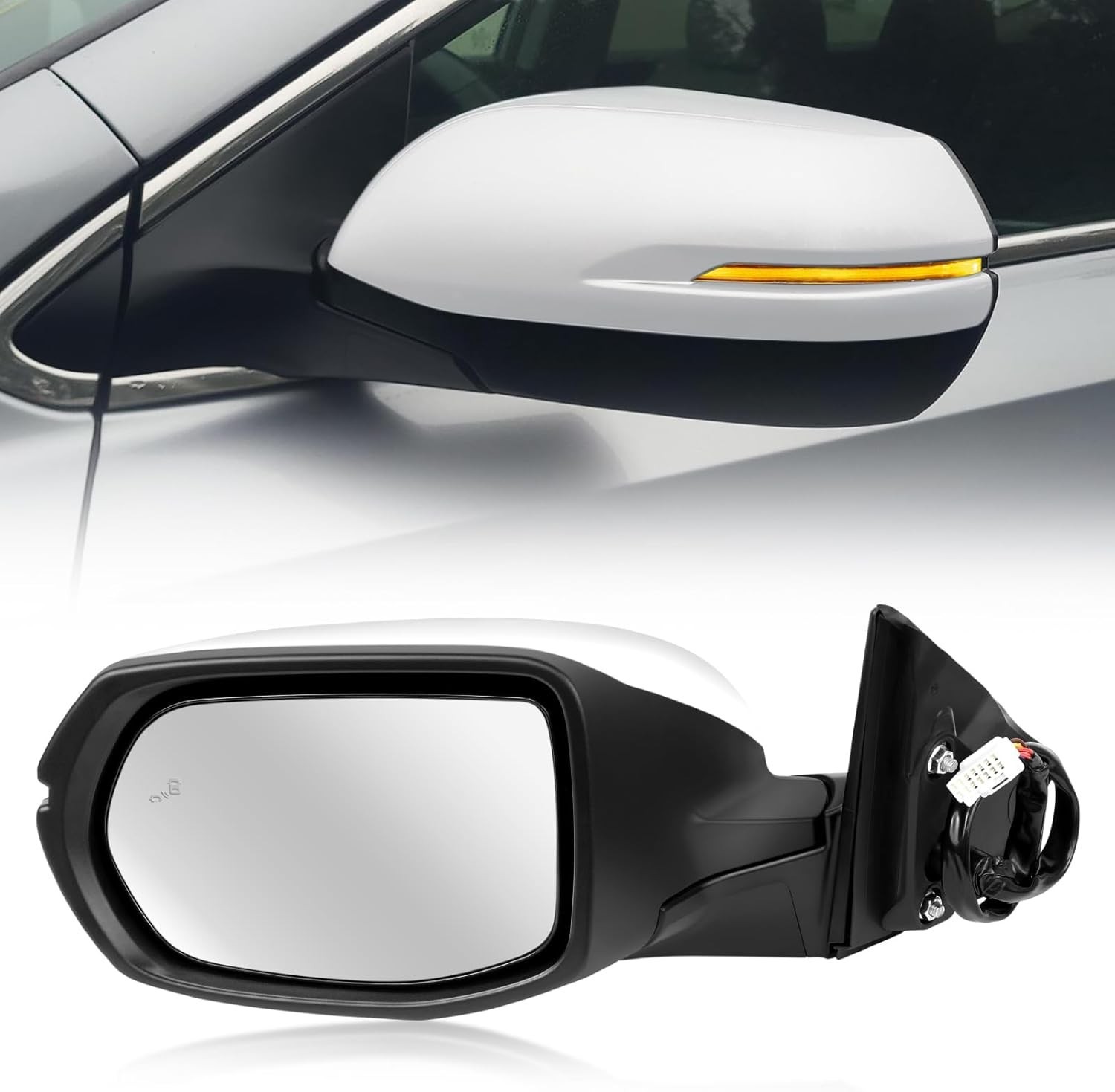 Left Driver Side Mirror Compatible with 2017-2022 Honda CRV, Rear View Mirror gallery