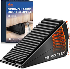 Upgrade Strongest Spring Large Door Stoppers – Heavy Duty Door Stopper Wedge, 3