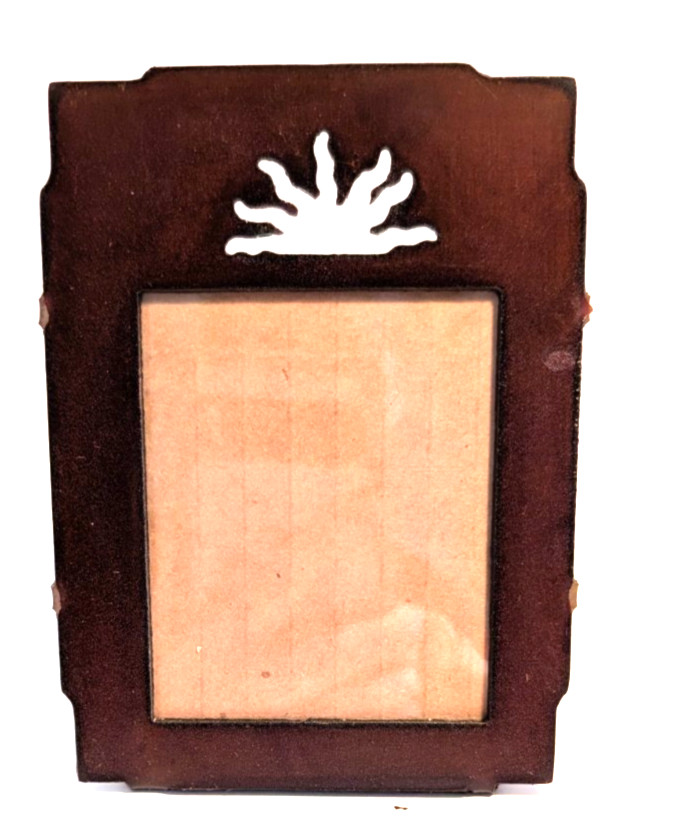 Handmade Agave Cactus Picture Frame Metal Table Top 5784 gallery