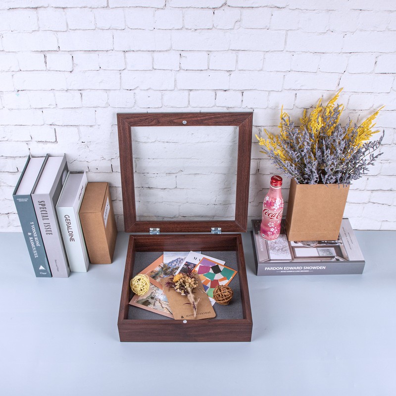 Shadow Box Frame Front Opening 2 inch Depth Memory Display Box 8x8 8x10.5 11x14 gallery