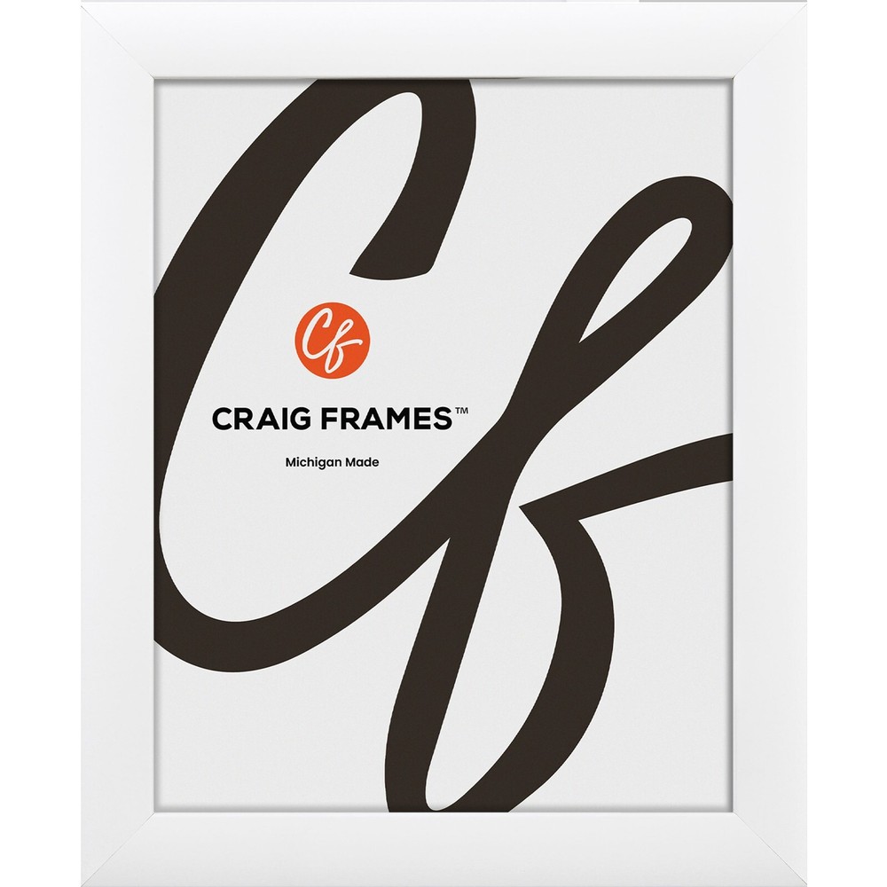 Craig Frames White Picture Frames & Poster Frames, 1" Wide Contemporary Style