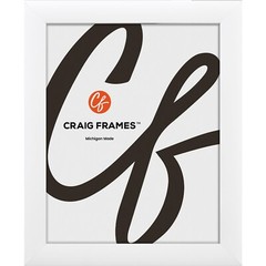 Craig Frames White Picture Frames & Poster Frames, 1″ Wide Contemporary Style