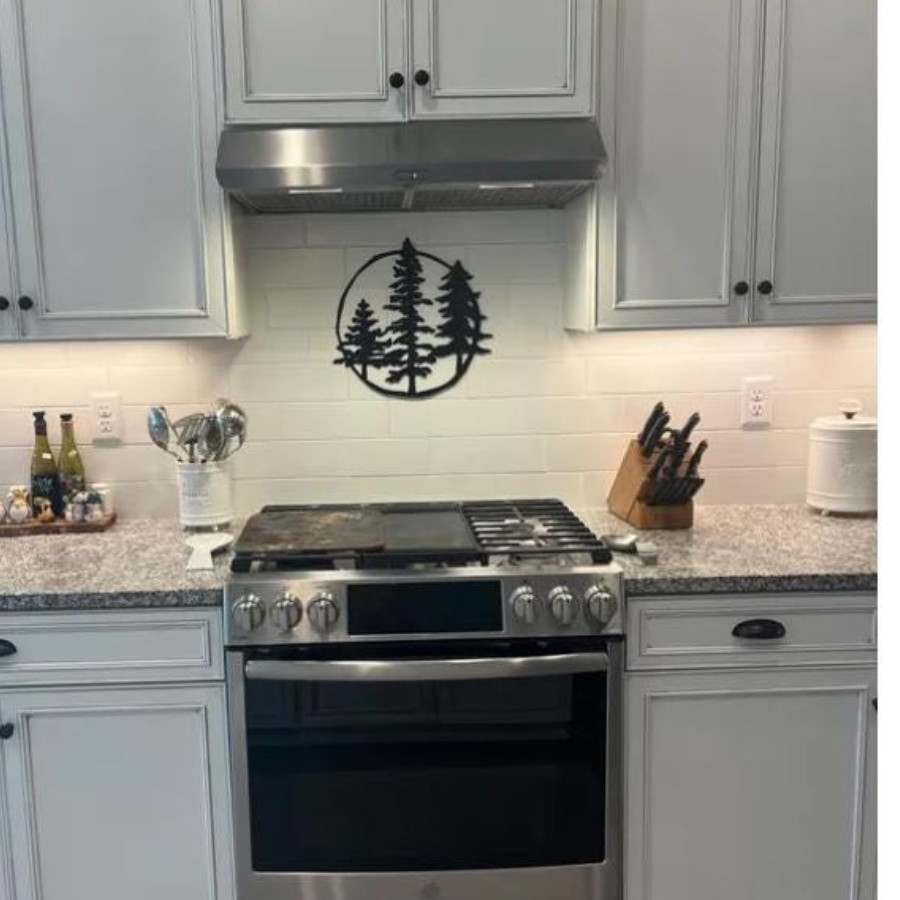 Personalized Pine Tree Metal Sign, Rustic Forest Wall Decor Gift gallery